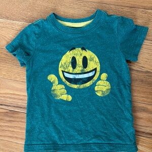 Cat & Jack Vibrant Yellow and Green Short Sleeve Tee